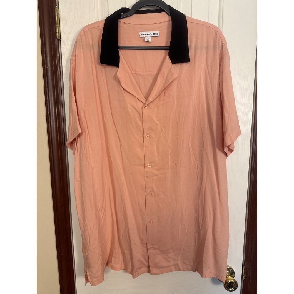 And Now This Camp‎ Shirt Button Up Short Sleeve Relaxed Fit XXL